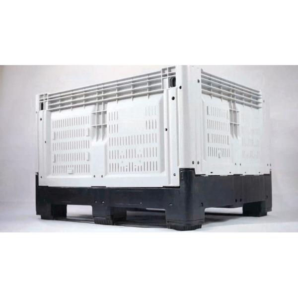 Quality foldable pallet storage containers large plastic warehouse pallet box for sale