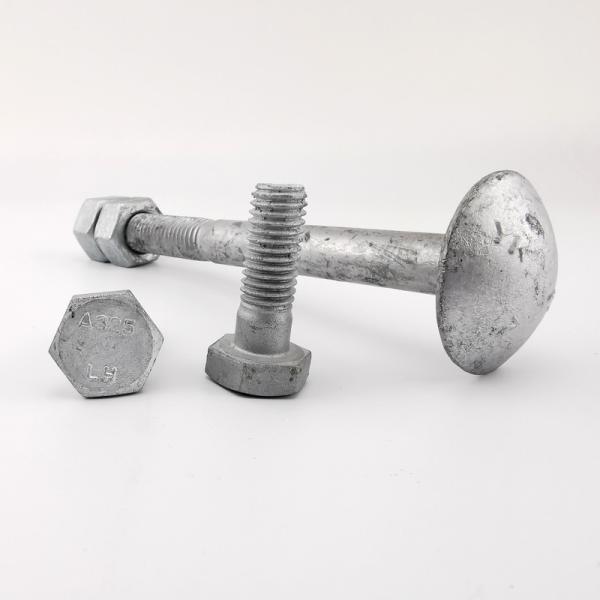 Buy cheap ASTM A394 Type 1 Hot Dip Galvanized Step Bolt for Tower with two Nuts from wholesalers