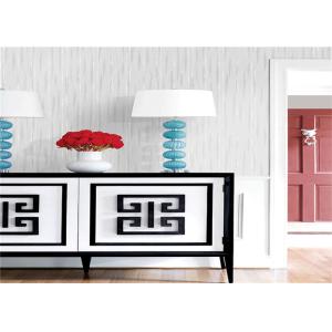 Buy cheap Contemporary PVC Waterproof Wallpaper Removable With Vertical Stripes Pattern from wholesalers