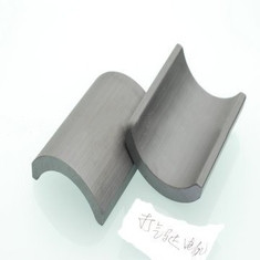 Buy cheap Industrial Cup Shape Ferrite Segment Magnets Charcoal Gray from wholesalers