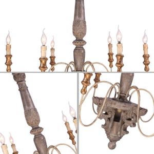 Buy cheap Rustic Neutral wood chandelier for Home Hotel (WH-CI-35) from wholesalers