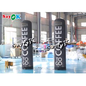 Customized 2.5m 8ft Inflatable Advertising Pillar With Logo Printing