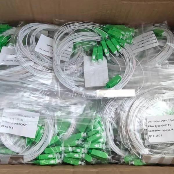 1x16 Mini Plc Fiber Optic Cable Splitter With Sc/Apc Connectors