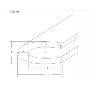 Buy cheap EPDM Rubber Extrusion Gunwale for Marine Boat Rub Rail Fender Long-Lasting Durability from wholesalers