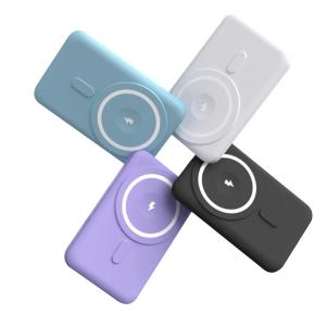 Ultra-thin Charging With Bracket Wireless Magnetic Power Bank 10000 Mah Mini