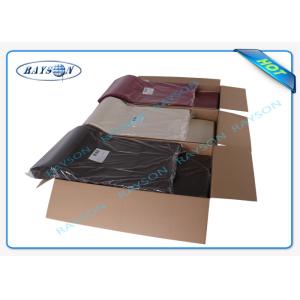 Buy cheap Polypropylene Spunbond Nonwoven Fabric Tablecloth Rosso / Giallo / Blu / Nero from wholesalers