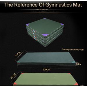 Buy cheap 50cmx100cmx5cm  60cmx120cmx10cm PU+EVA Foam/ Oxford cloth Folding Gym Mat from wholesalers