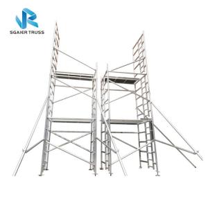 2m - 20m Aluminium Scaffold Tower , Mobile Climbing Ladder Frame Scaffolding