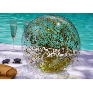 Buy cheap 0.5m Small Inflatable Transparent Beach Ball With Glitter Inside For Beach Pool Parties from wholesalers