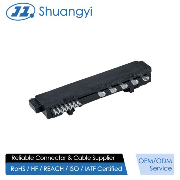 Quality SATA 22-Pin Female Connector Series, 15P Reverse-Cup Type, 180° SMT, Gold-Plated G/F, Electronic Signal & Power Transmission Connector for Server, Automotive & PCB Applications for sale