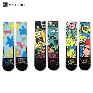 Cartoon Character Sublimation Sport Socks Custom Digital Printed Socks