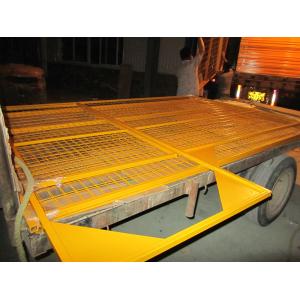 Buy cheap H6’/1830mm*W9.5’/2900mm weld infill mesh2"*4"*9ga/3.60mm temporary construction fence panels powder coated blue from wholesalers