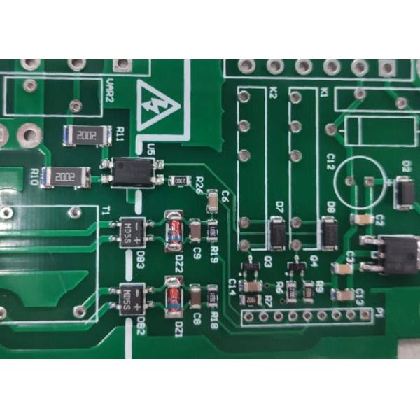 FR-4 Material SMT PCB Assembly For Plugging Vias Capability 0.2-0.8mm And Green