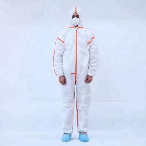 Buy cheap Unisex Breathable Disposable Coveralls Single Use Anti Bacterial Customized from wholesalers