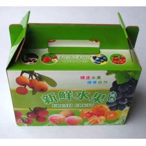 Buy cheap carton fruit box with handle from wholesalers