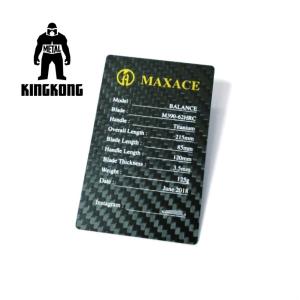 Buy cheap Carbon Fibre Gift Pvc Identity Card Silkscreen Printed Logo Customised from wholesalers