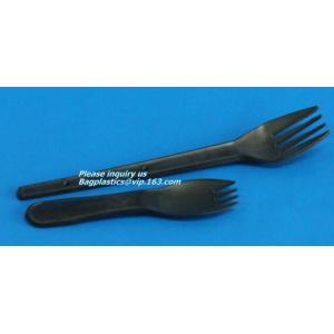 Buy cheap 5.5 inch BPA FREE Spork Biodegradable Plastic PLA Fork Spoon Combination Corn Starch Compostable Disposable bagplastics from wholesalers