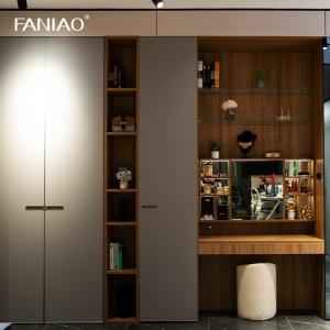 Buy cheap Customized Modern Wardrobe with Vanity Table Glass Door from wholesalers
