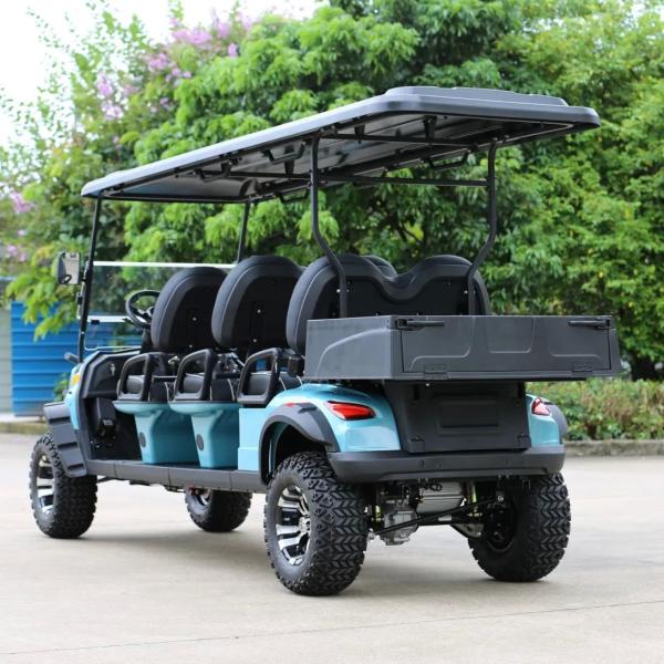 Quality 6 Seats Electric Golf Cart With 10-Inch Multimedia Screen Q235 High-Strength Chassis And 510kg Max Loading for sale