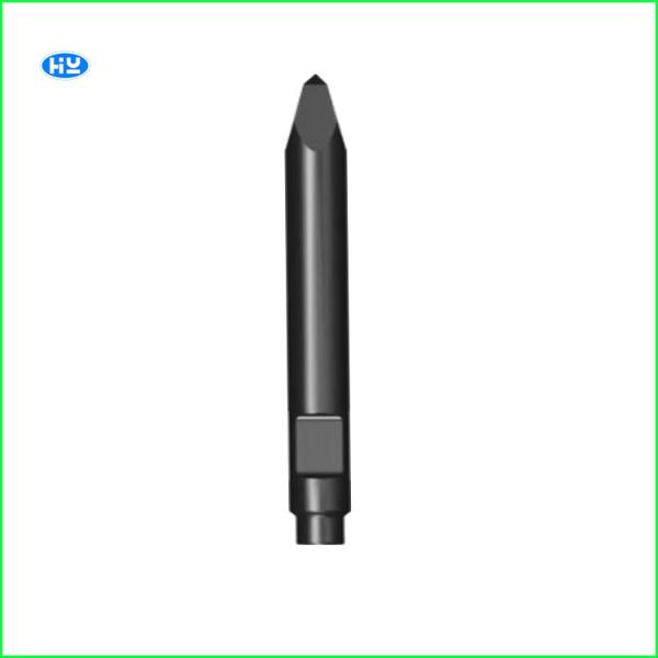 Quality Crushing Ore Bed Breaker Hammer Chisel 180mm 55 Hardness Chisel For Rock Breaker for sale