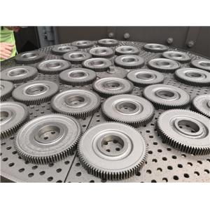 PLC Control Turntable Shot Blasting Machine Direct Coupling Blast Wheel