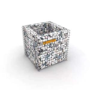 Buy cheap 1x1x1m Square Hole Gabion Wire Mesh Embankment Protection from wholesalers