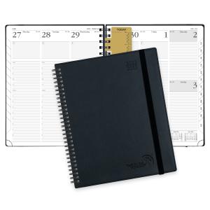 Buy cheap Black PU Leather Softcover Vertical Weekly Planner With Daily Schedule from wholesalers