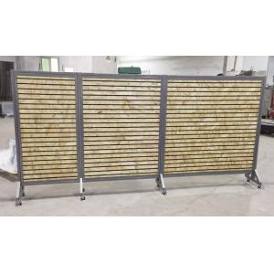 High Durability And Stability Wood Wall Display Rack Metal Frame