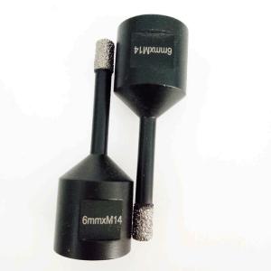 Buy cheap 6mm M14  Vacuum Brazed Core Drill Bit For Tile With Plastic Sleeve from wholesalers