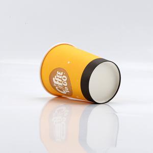 Buy cheap Printing Single Wall Paper Cups Customized Hot Coffee Paper Cup With Lid from wholesalers