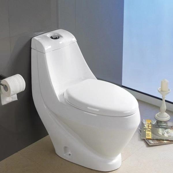 Factory Wholesale Bathroom Floor Mounted 4inches outlet 250/300mm Roughing-in Ceramic Washdown One-piece Toilet