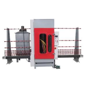 Buy cheap PLC Control System Vertical Glass Sandblaster Machine for Frosting and Sand Blasting Glass from wholesalers