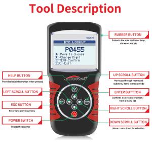 Buy cheap Multi - Language Car Scanner Diagnostic Live Data Code Reader Konnwei KW820 With STM32F103C8T6 Chip from wholesalers