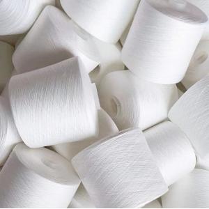 Smooth Surface Commercial Raw White Yarn AAA Grade For Embroidery / Hand