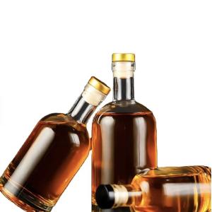 Buy cheap 750ml Cylindrical Vodka Glass Wine Bottle With Cork Custom Size Accepted for Products from wholesalers