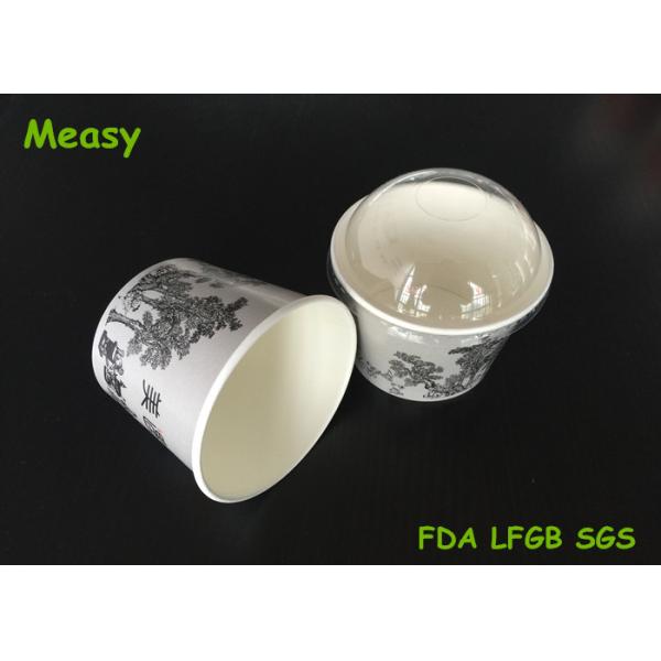 Buy cheap Personalized Disposable Ice Cream Cups With Lids Double PE 16oz from wholesalers