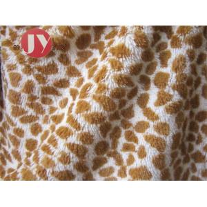 Buy cheap 100% polyester Giraffe Printed Polyester Plush Fabric , Polyester Plush Fabric product