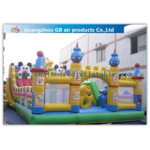 Buy cheap Superman Inflatable Fun Park Funland , Childrens Bouncy Castle With Slide from wholesalers
