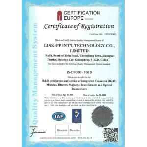 LINK-PP INT'L TECHNOLOGY CO., LIMITED Certifications
