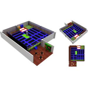 Buy cheap China Supply 350M2 Big Jumping Trampoline Discount Large Children Trampoline from wholesalers