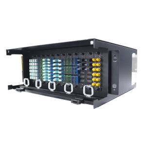 Buy cheap 3U LC Fiber Optic Termination Box LGX Modular Patch Panel 0.3db 576F from wholesalers