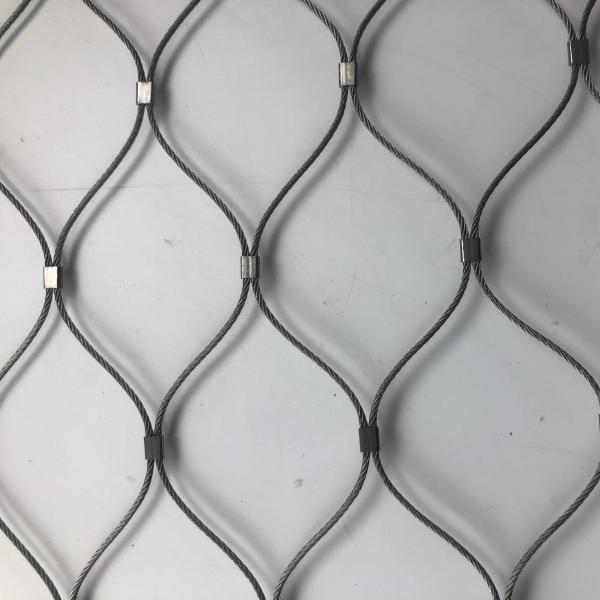Quality Customized 7X7 and 7X19 Stainless Steel Ferruled Wire Rope Mesh for sale