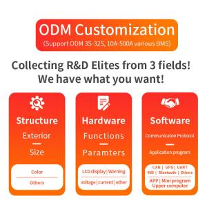 16S 150A Lithium/Lifepo4 Bms With Active Balance Bms Temp Sensor For Ess Ups