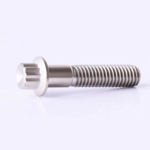 Buy cheap ISO M8x40 Hex Head Flanged Titanium Screws GR5 from wholesalers