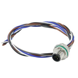 Buy cheap IEC 61076-2-104 Compliant M12 Waterproof Connector with Front Panel Mount and -25℃~85℃ Temperature Range from wholesalers