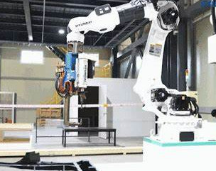 6 Axis Industrial Manipulator Hyundai HH10L Welding Robot With Welder And