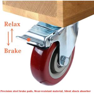 Buy cheap Ball Bearing Trolley Casters Wheels 3/4/5/6/8 Inches for Industrial Transport from wholesalers