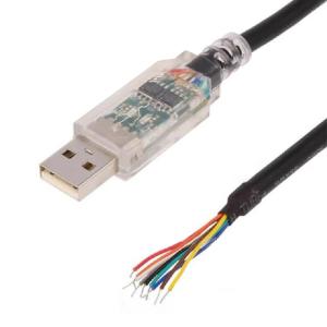 Buy cheap Industrial Custom Wire Harness RS-422 Serial Protocol Cable USB-RS422-WE-1800-BT To Half-stripped Wire from wholesalers