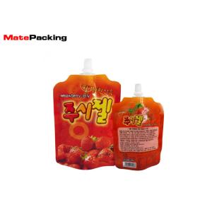 Foldable Gravure Printing Refillable Squeeze Pouches Top Spout For Liquid
