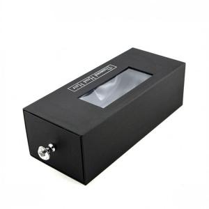 Buy cheap Paperboard Hair Extensions Packaging Box With Satin Line / PVC Window from wholesalers